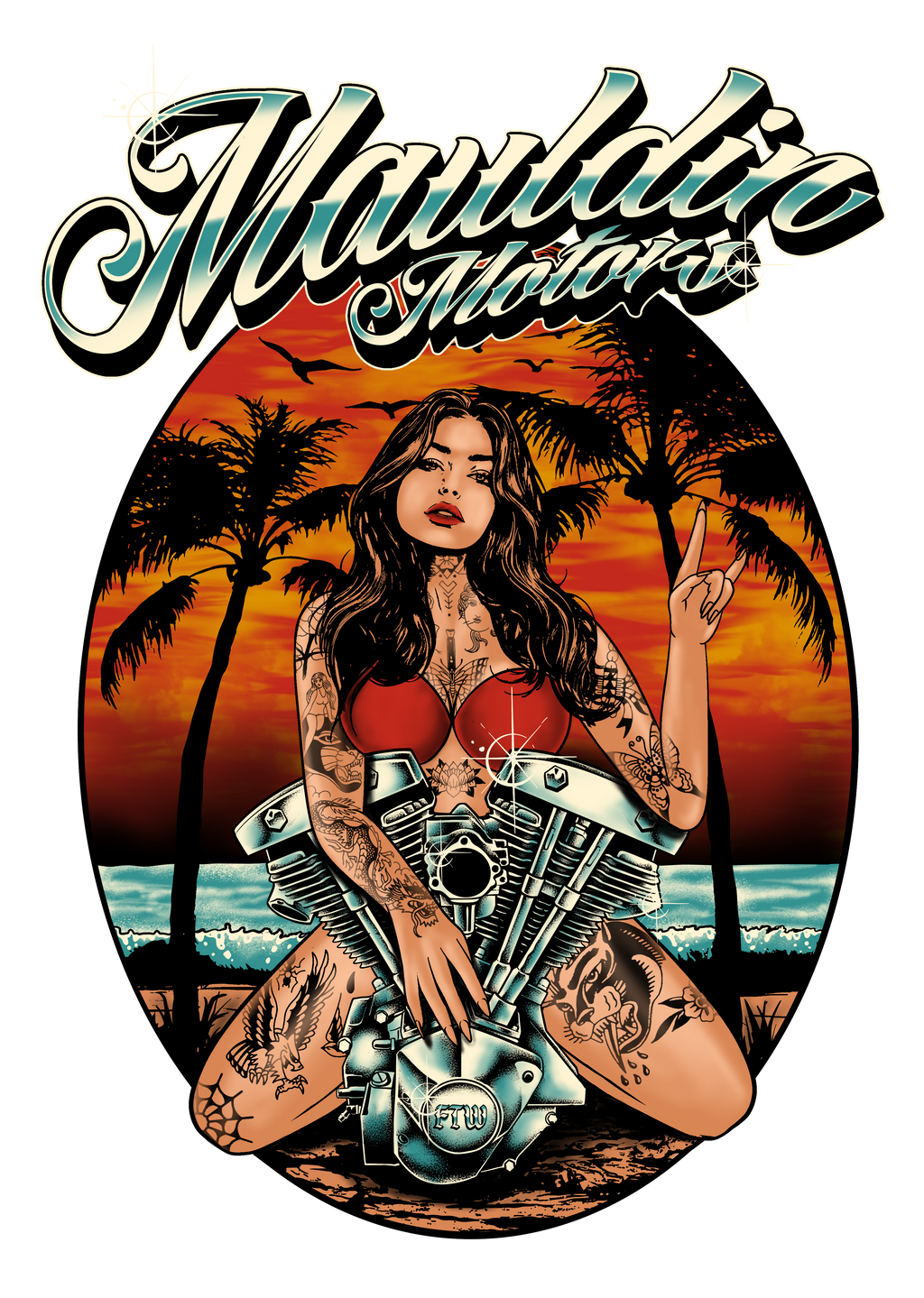 Shovel Head Pinup Shirt